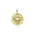 Heart Of Angel Gold Pendant