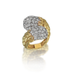 Eternity Knob Gold & Diamond Ring