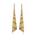 Mountain River Gold Earrings