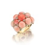Pink Bouquet Gold Ring