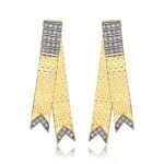 Violet Gold Earrings