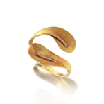 Cuff Gold Bracelet With Springs