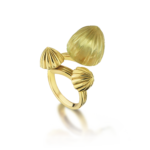 Trio Dome Gold Ring Duo Gold & Citrine